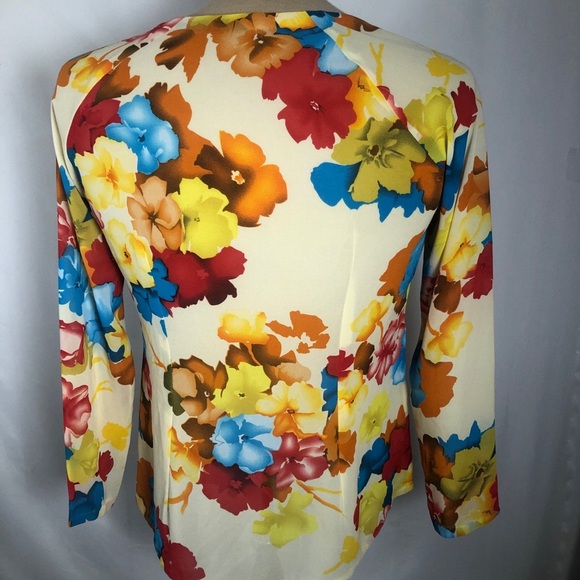 Womens Sheer Multi Color Blouse. Size Medium. - Picture 5 of 6